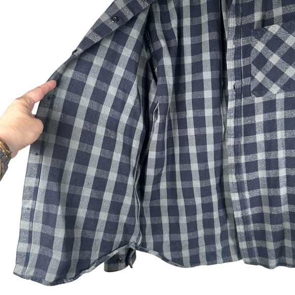 Altamont Men's Plaid Flannel Blue Gray Size Large - Picture 4 of 8